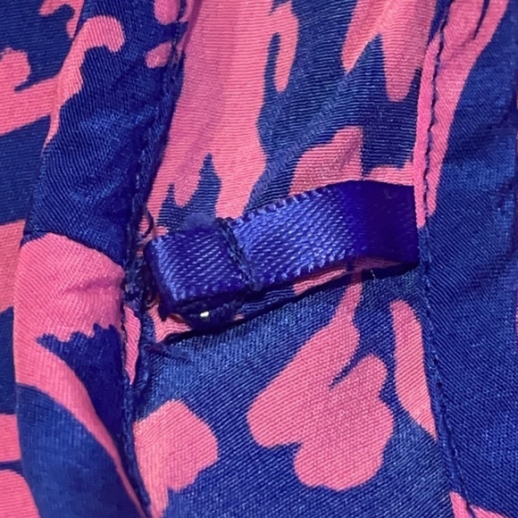 Lilly Pulitzer Silk Dress Blue and Pink Zebra In Grass Betty Racer Back XS - Picture 6 of 16